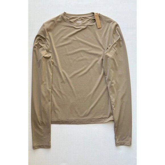 SKIMS Women's Long Sleeve Fits Everybody T-Shirt Desert Size 4X - Picture 7 of 7